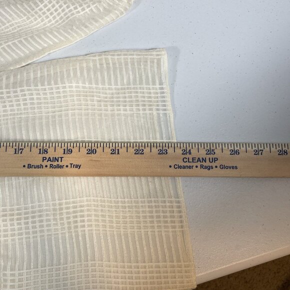 Tory Burch Blouse Womens Size Small Ivory Off The Shoulder Keyhole Neck‎ Sheer - Picture 5 of 7